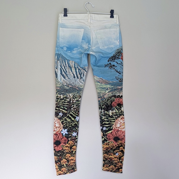 🇺🇸 Mother "The Looker" Skinny Jeans Day In Paradisea Wash Made In USA - Picture 6 of 12